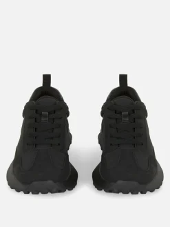 Sneaker Mit Dicker Sohle In Blockfarben