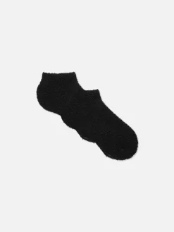 Sneakersocken Aus Bouclé, 2er-Pack