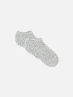 Sneakersocken Aus Bouclé, 2er-Pack