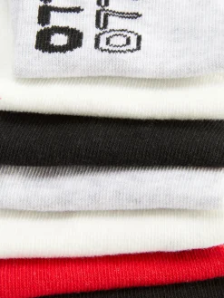 Sneakersocken Mit Augenmotiv, 7er-Pack