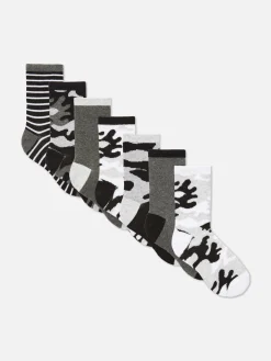Socken Mit Tarnmuster, 7er-Pack