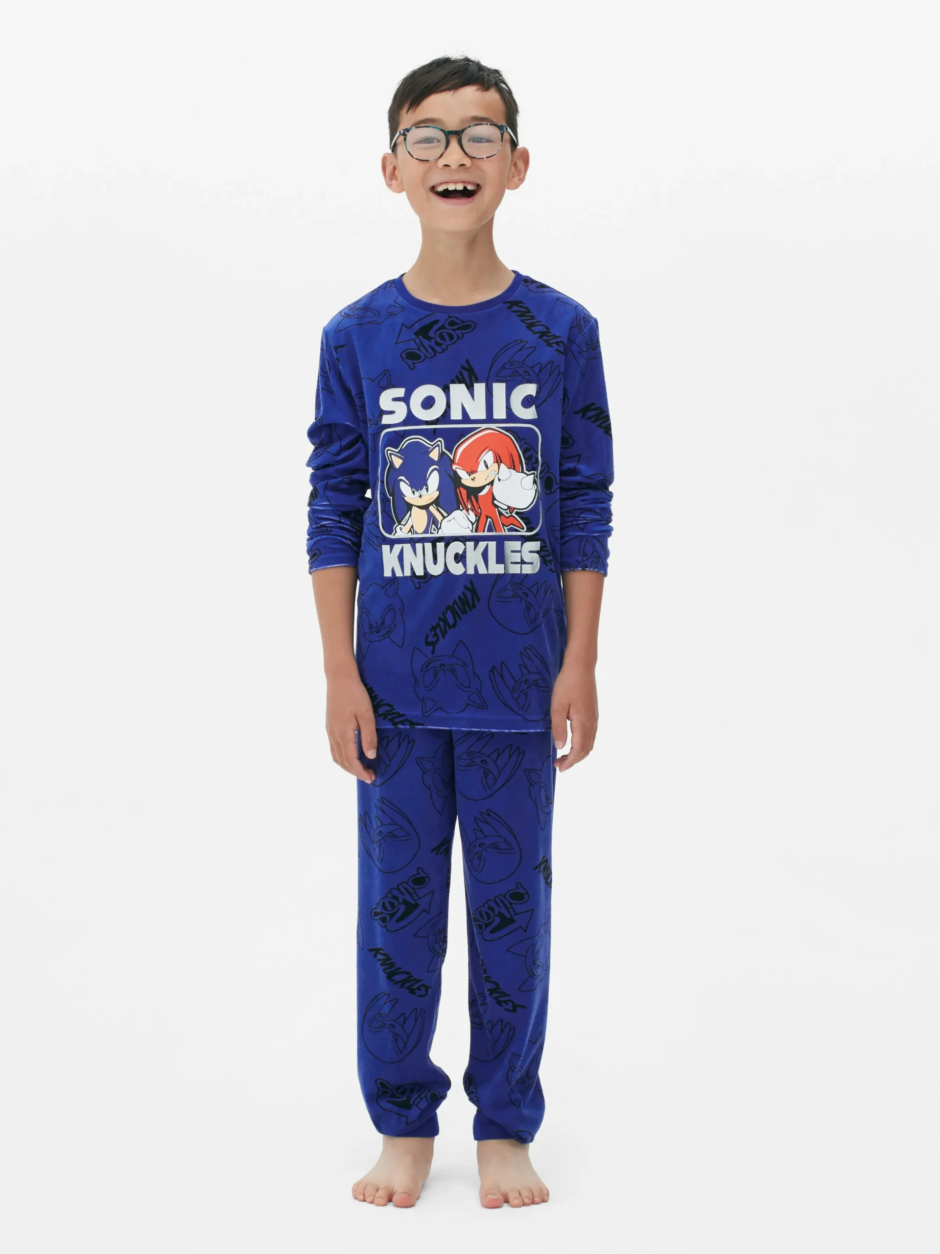 „Sonic The Hedgehog“ Schlafanzug Mit T-Shirt Und Hose