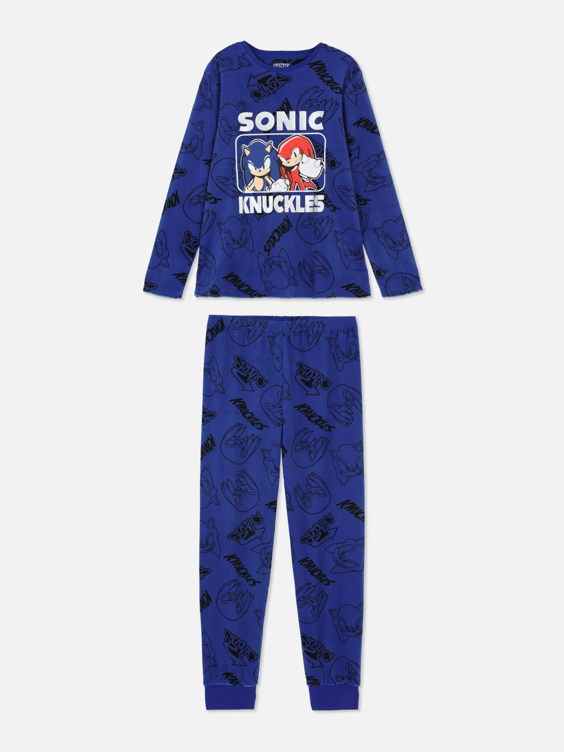 „Sonic The Hedgehog“ Schlafanzug Mit T-Shirt Und Hose