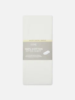 Spannbettlaken Mit Hohem Baumwollanteil, Einzelbett