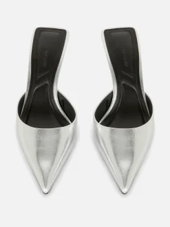 Spitze Mules Mit Absatz