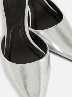 Spitze Mules Mit Absatz