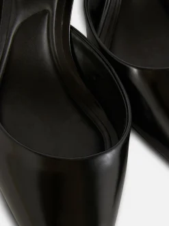 Spitze Mules Mit Kitten Heels