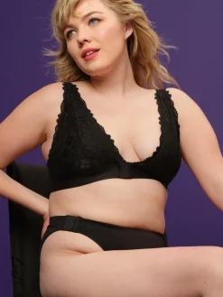 Spitzen-Bralette-BH Mit Adaptivem Verschluss