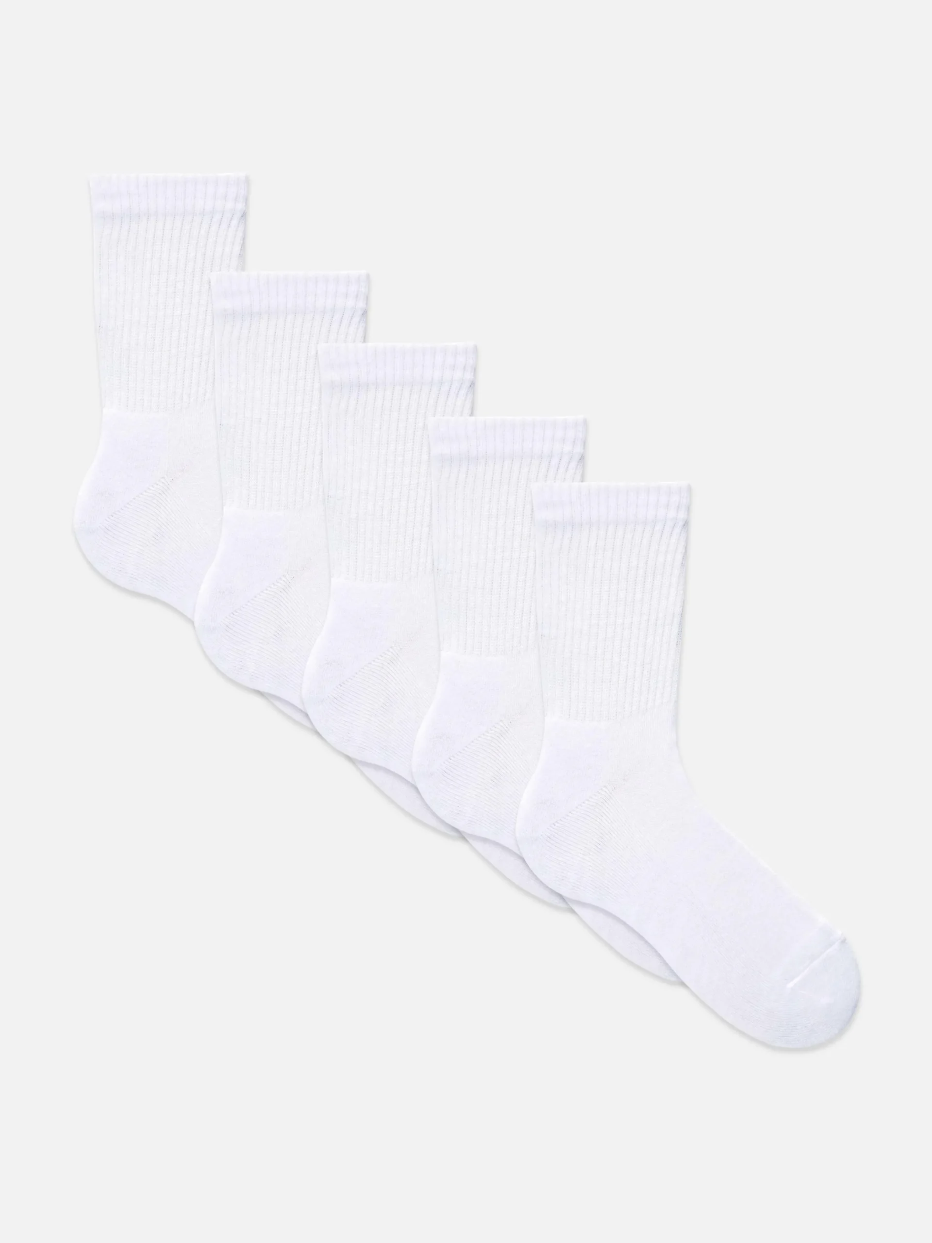 Sportliche Crew-Socken, 5er-Pack
