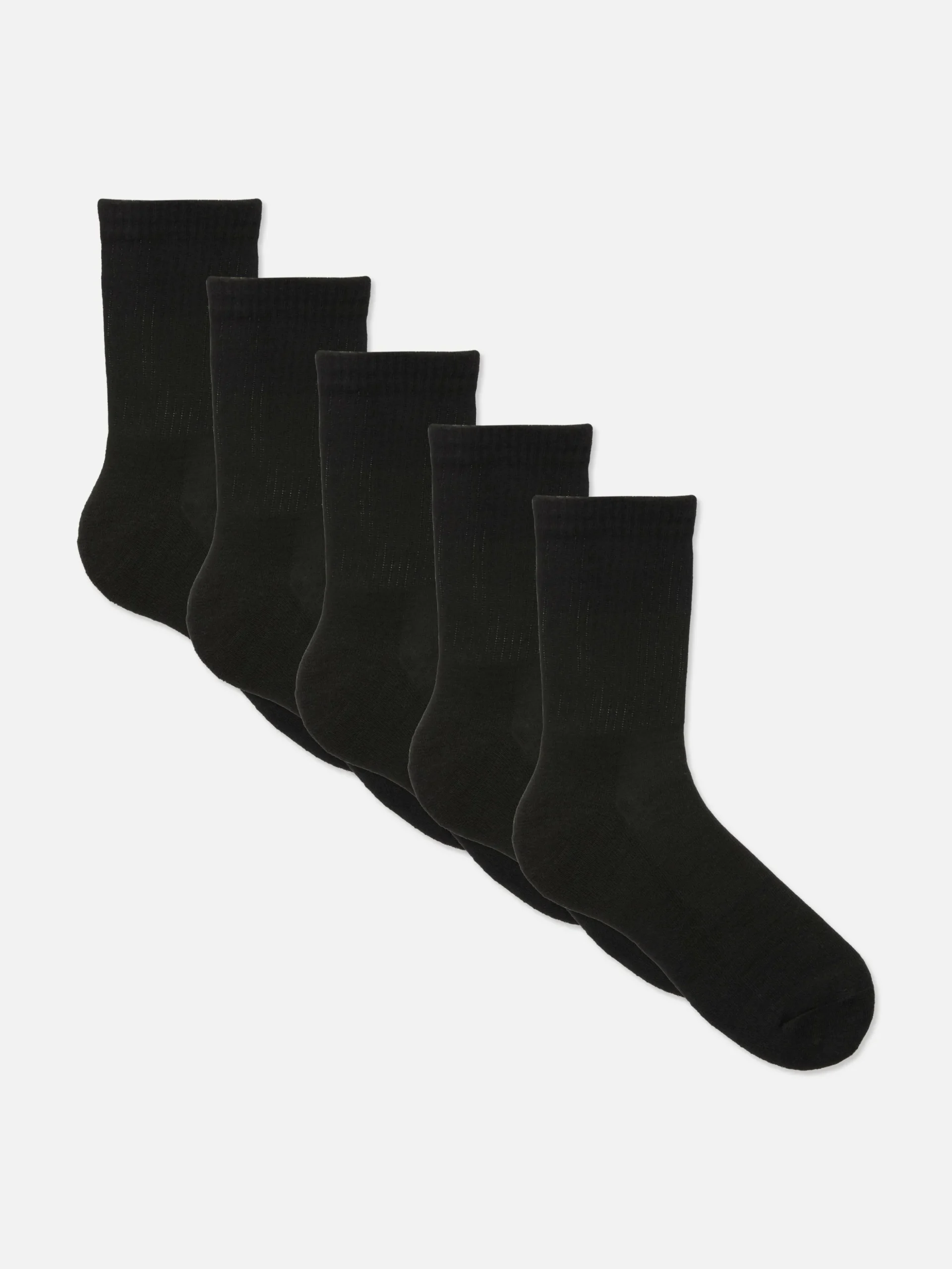 Sportliche Crew-Socken, 5er-Pack