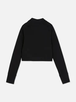 Sportliches Sweatshirt Mit Trichterkragen