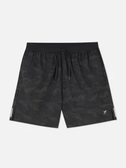Sportshorts Mit Reflektierendem Muster