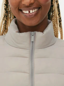 Steppjacke Mit Trichterkragen