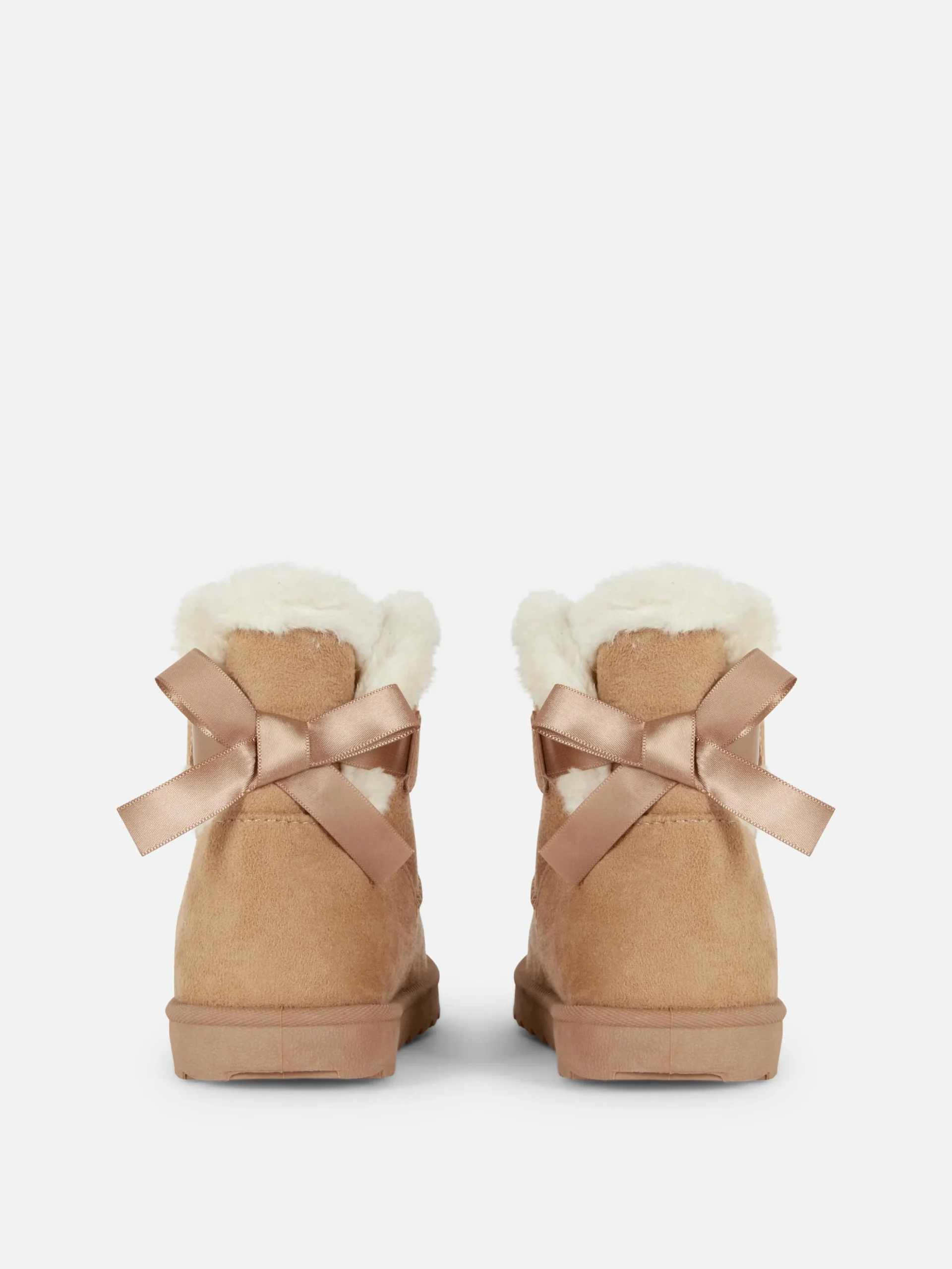 Stiefel Aus Kunstfell Mit Schleife