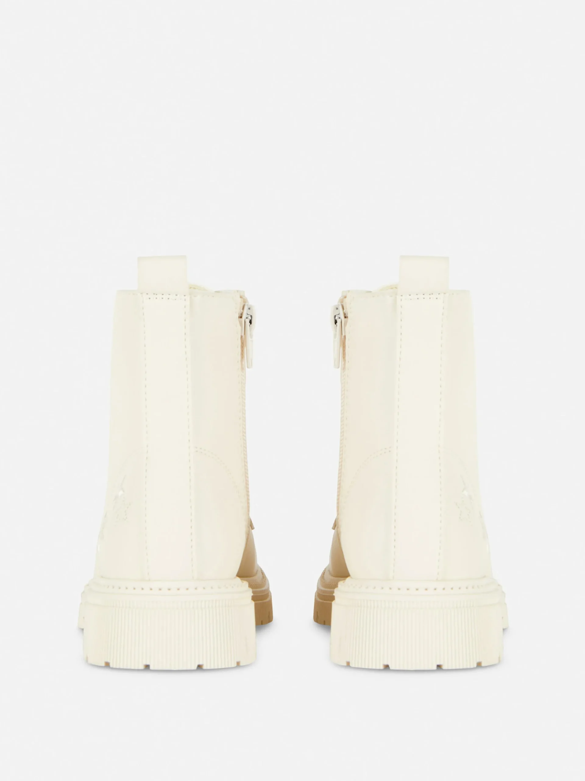 Stiefel Mit Dicker Sohle Und Seitenreißverschluss