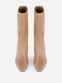 Stiletto-Stiefel In Wildleder-Optik