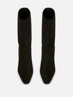 Stiletto-Stiefel In Wildleder-Optik