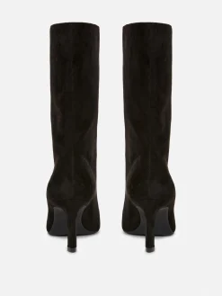 Stiletto-Stiefel In Wildleder-Optik