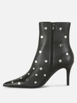 Stiletto-Stiefel Mit Spitzer Zehenpartie