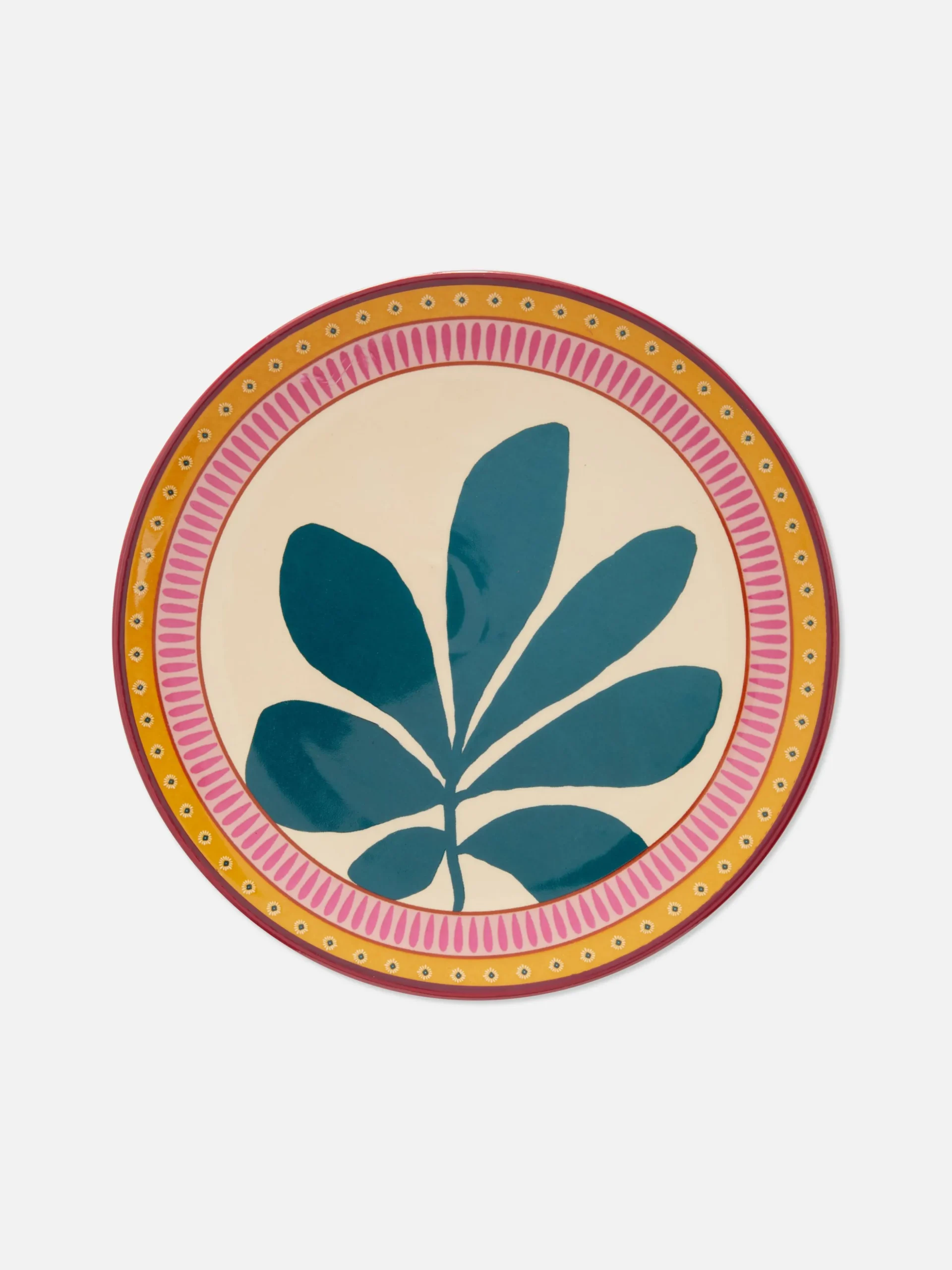 Stilisierter Beilagenteller Mit Blumenmuster