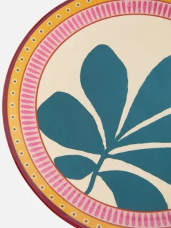 Stilisierter Beilagenteller Mit Blumenmuster