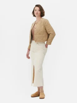 „Stitch“ Bouclé-Jacke