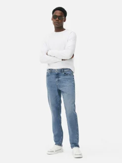 Stretch-Jeans Mit Geradem Bein