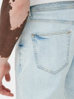 Stretch-Jeans Mit Geradem Bein