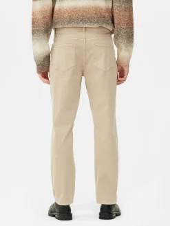 Stretch-Jeans Mit Geradem Bein