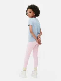 Stretch-Leggings In Blockfarben