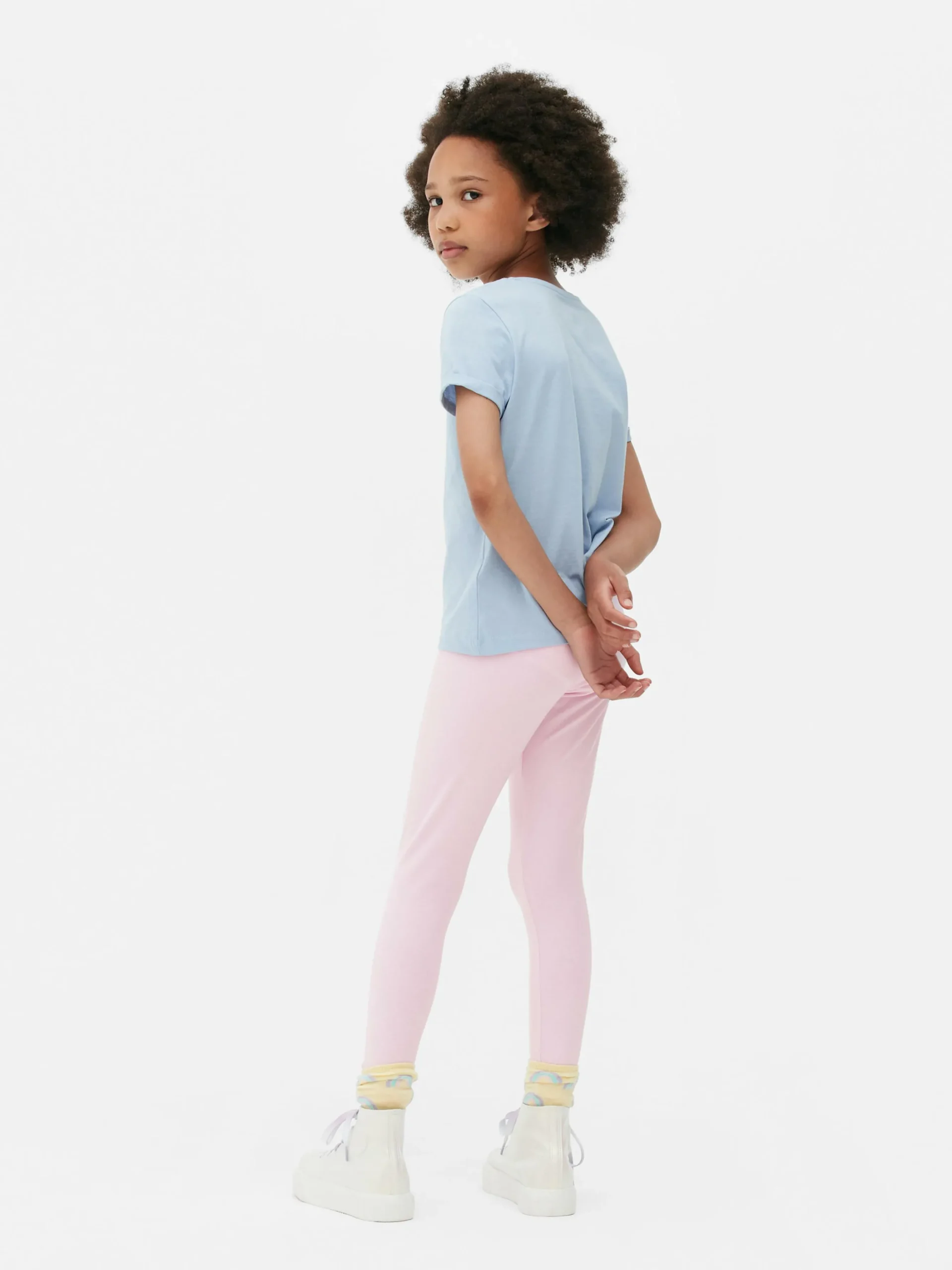 Stretch-Leggings In Blockfarben