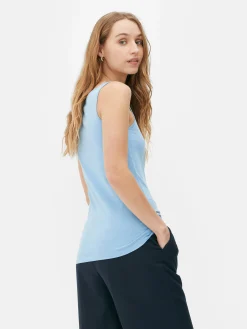 Stretch-Tanktop Mit U-Ausschnitt
