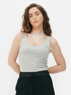 Stretch-Tanktop Mit U-Ausschnitt