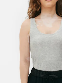 Stretch-Tanktop Mit U-Ausschnitt