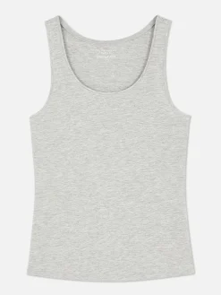Stretch-Trägertop Mit U-Ausschnitt