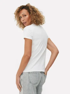 Stretch-T-Shirt Mit Rundhalsausschnitt