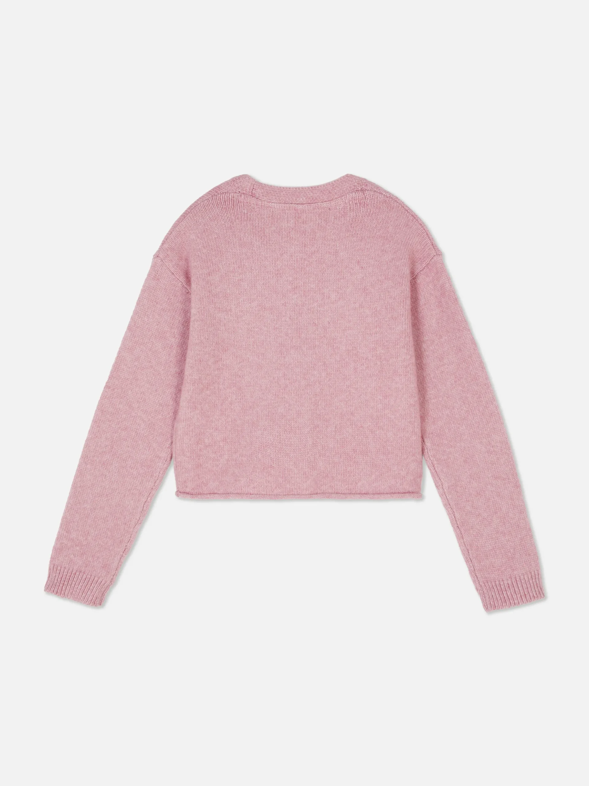 Strickcardigan Mit Rollsaum