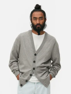 Strickjacke Mit Großen Knöpfen