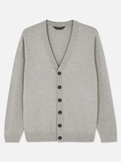 Strickjacke Mit Großen Knöpfen