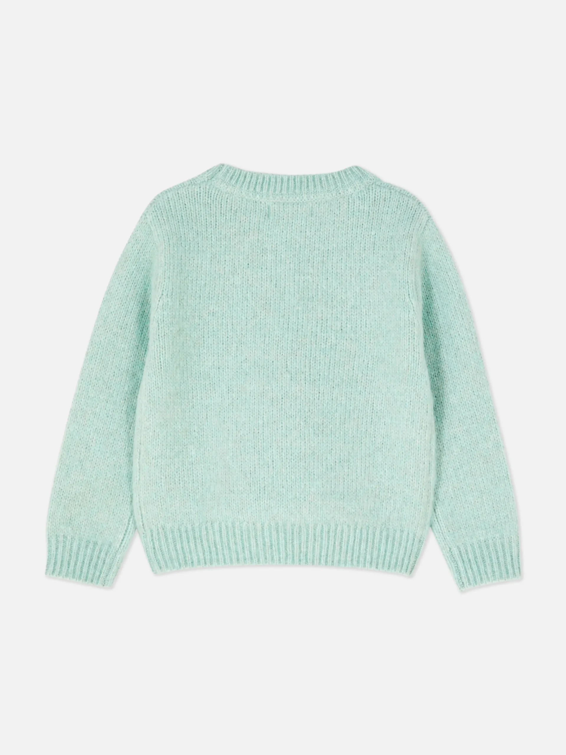 Strickpullover Mit Blumenstickerei