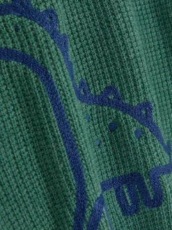 Strickpullover Mit Dinosaurier-Design