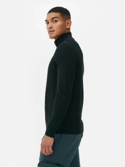 Strickpullover Mit Kurzem Reißverschluss