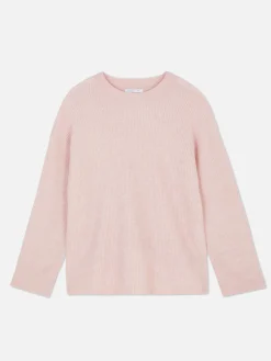 Strickpullover Mit Ärmelbündchen