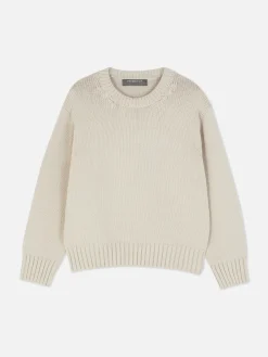 Strickpullover Mit Rundhalsausschnitt