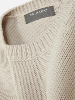 Strickpullover Mit Rundhalsausschnitt