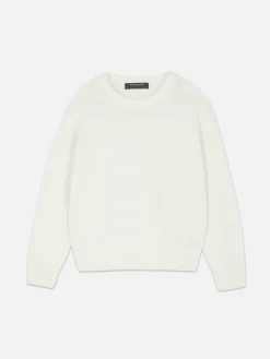 Strickpullover Mit Rundhalsausschnitt