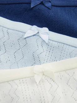 String-Tangas Mit Pointelle-Struktur, 3er-Pack