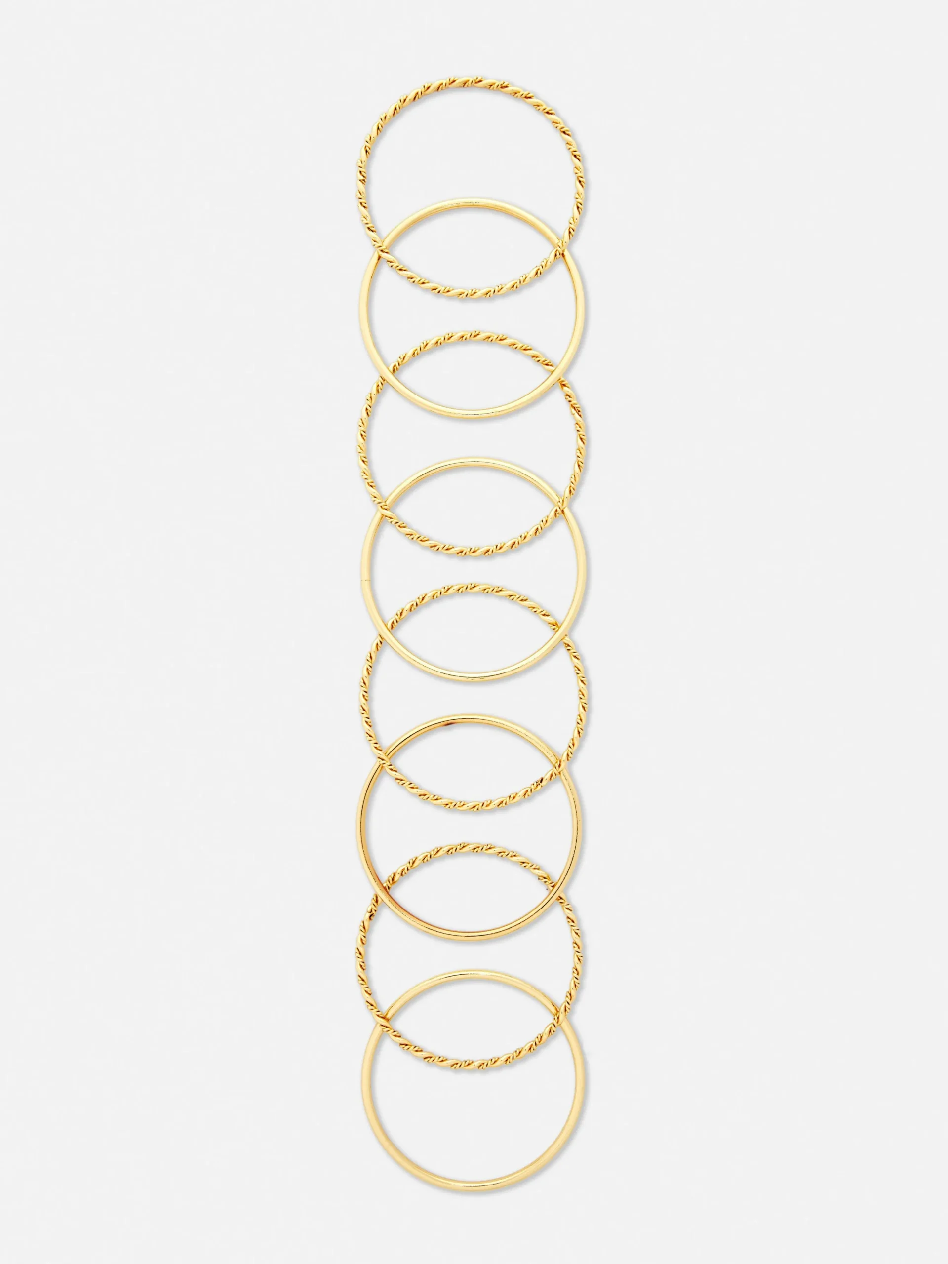 Strukturierte Armreifen, 8er-Pack