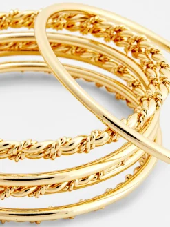 Strukturierte Armreifen, 8er-Pack