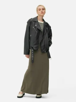 Strukturierte Bikerjacke